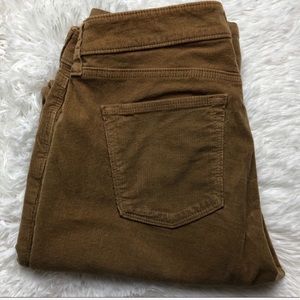 Banana Republic Camel Corduroy Straight Leg Pants